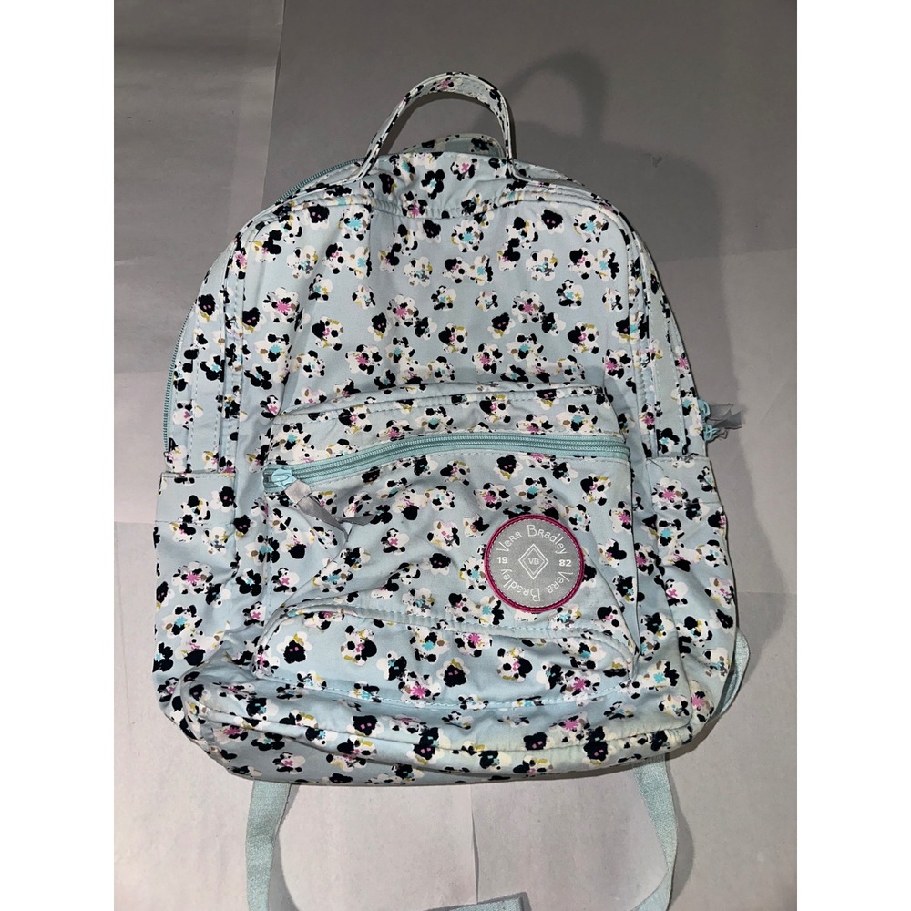 Vera Bradley 1982 Spotty Camo Blooms Backpack Light Blue Floral Camouflage Bag